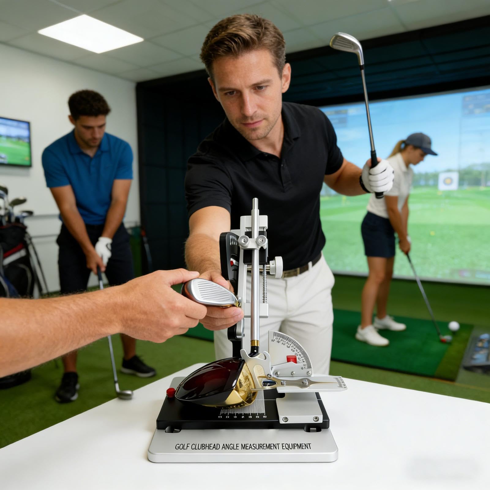 Strumento di Misura per Testa Mazze da Golf Livella Integrata per | Misuratore Angolo Lie Mazze da Golf Per Officine e Tornei