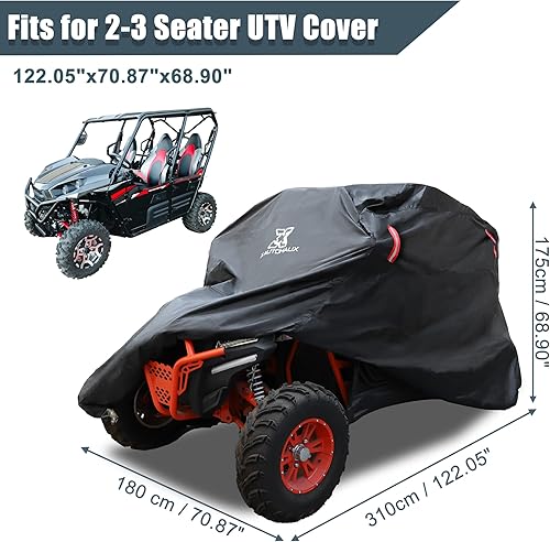 Miniatura 2 de X AUTOHAUX Cubierta UTV impermeable para lluvia, tela Oxford, accesorios para Polaris RZR XP 1000 900 S Trail Turbo para Ranger 570 700 800 900 1000