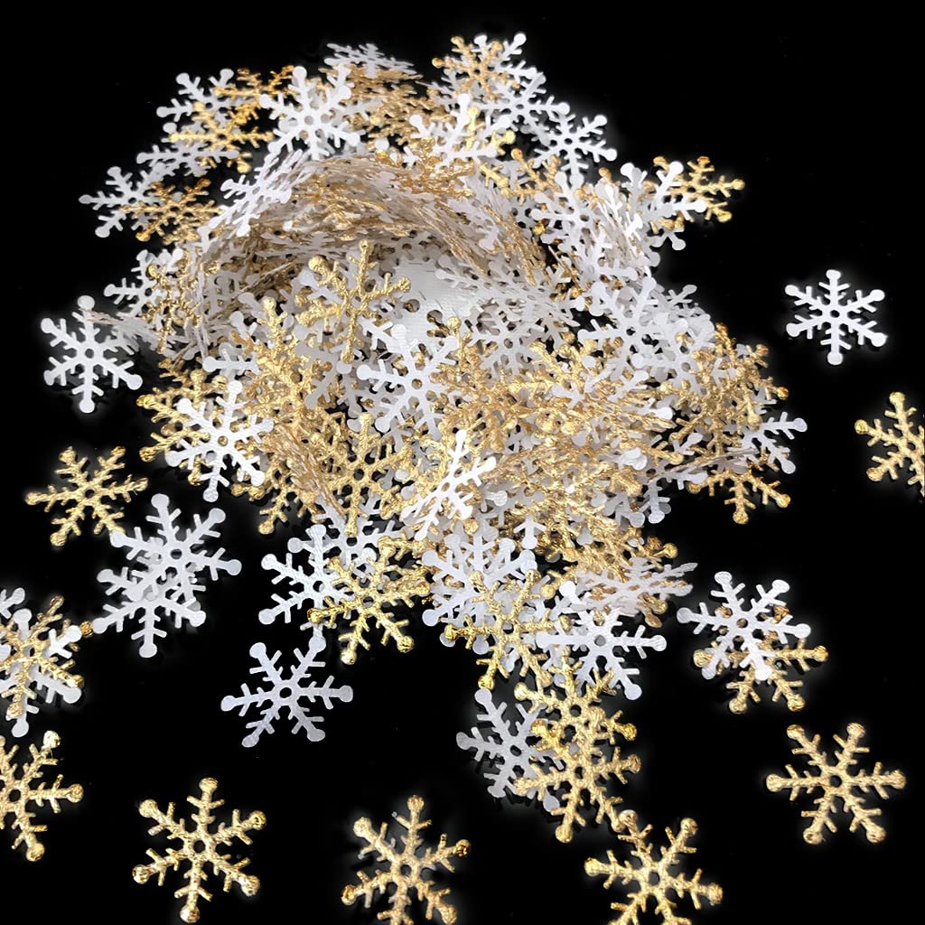 300pcs/bag Christmas Snowflakes Artificial Snow Tree Ornaments Decorations For Home Party Wedding Decor