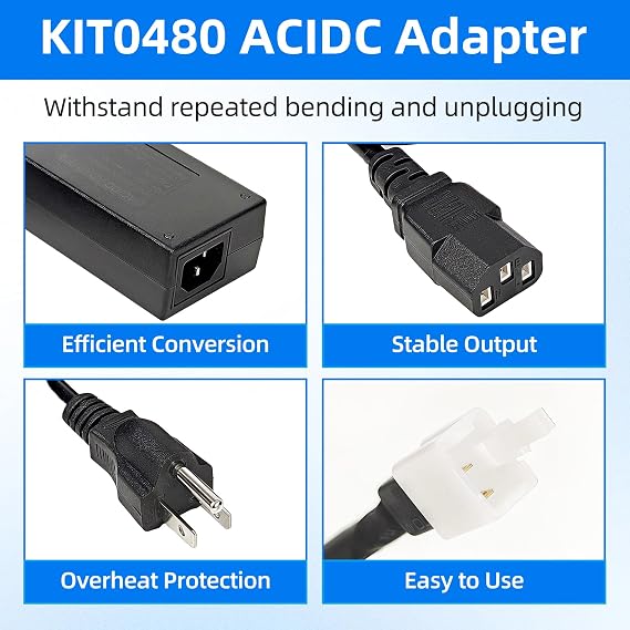KIT0480 20V 4.5A Power Adapter for Traeger Pro,Ironwood,Silverton,Timberline,Century,Replacement,Replace ELE143 Power Supply Cord Cable Battery Charger PSU