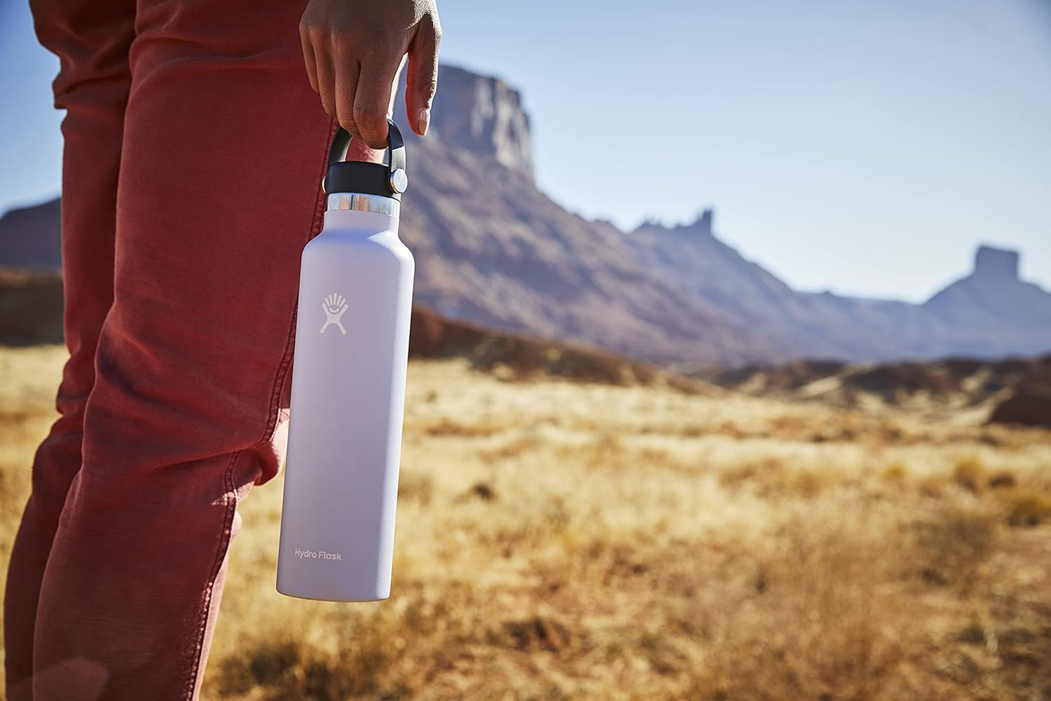 Hydro Flask 18 oz. Water Bottle - Stainless Steel, Reusable, Vacuum Insulated with Standard Mouth Flex Lid , Carnation : Home & Kitchen