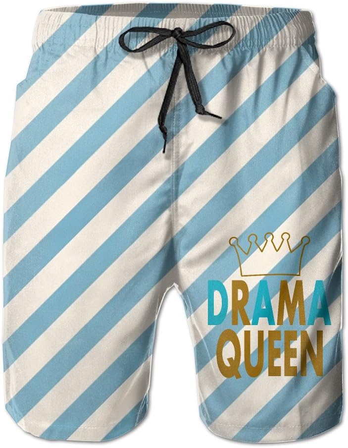 Wild Beast Summer Drama Queen Beach & Pool Swim-trunk Shorts For Men's With Pockets
