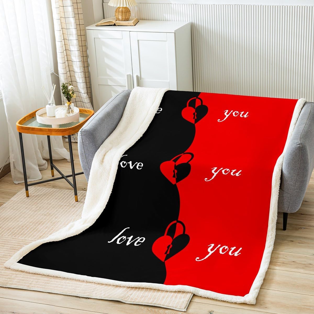 jejeloiu Blue Rose Floral Fleece Throw Blanket Throw 50"x60" Couple Valentine's Day Botanical Plush Blanket for Bed Sofa Girls Women Lover Music Blossom Flowers Sherpa Blanket Romantic Fuzzy Blanket