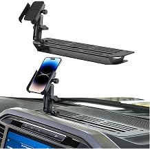 for Ford F-150 Metal Dash Board Mount Fit 2021-2025 F-150/Raptor,Super Duty Shakeproof Dash Mount Holder Cool F-ord Accessory-Single Phone Holder