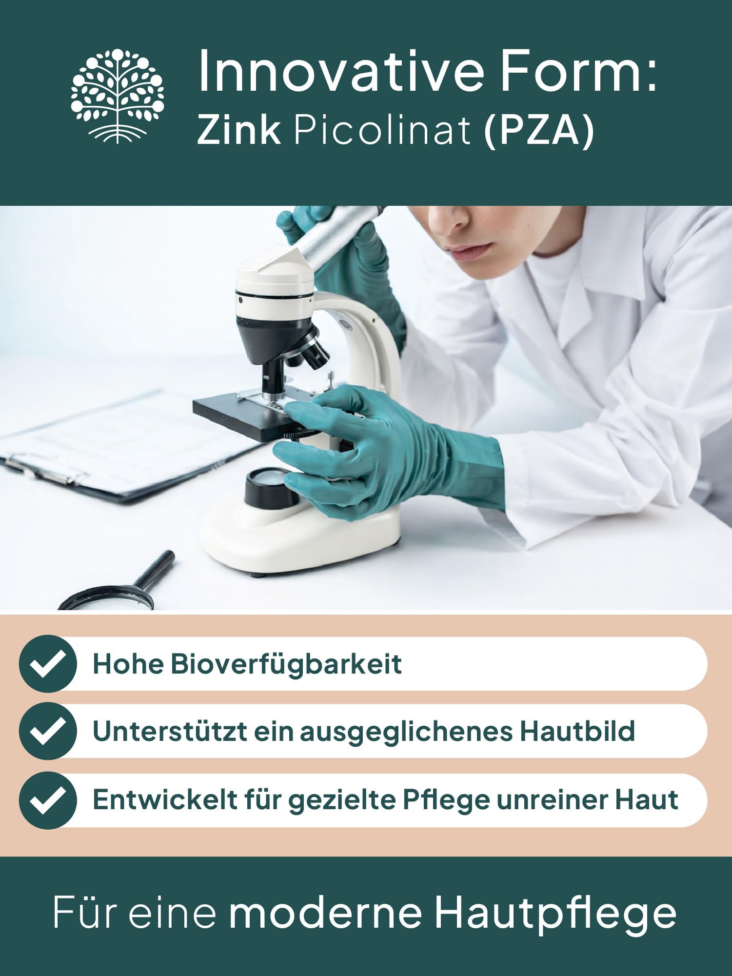 GRÜNE VALERIE® Zinksalbe gegen Pickel 100ml [HOCHDOSIERT] - Mit Teebaumöl, Salicylsäure & Niacinamid - Anti Pickel Creme - Hautbalance - Zink gegen Akne - Gesichtspflege unreine Haut mit Propolis