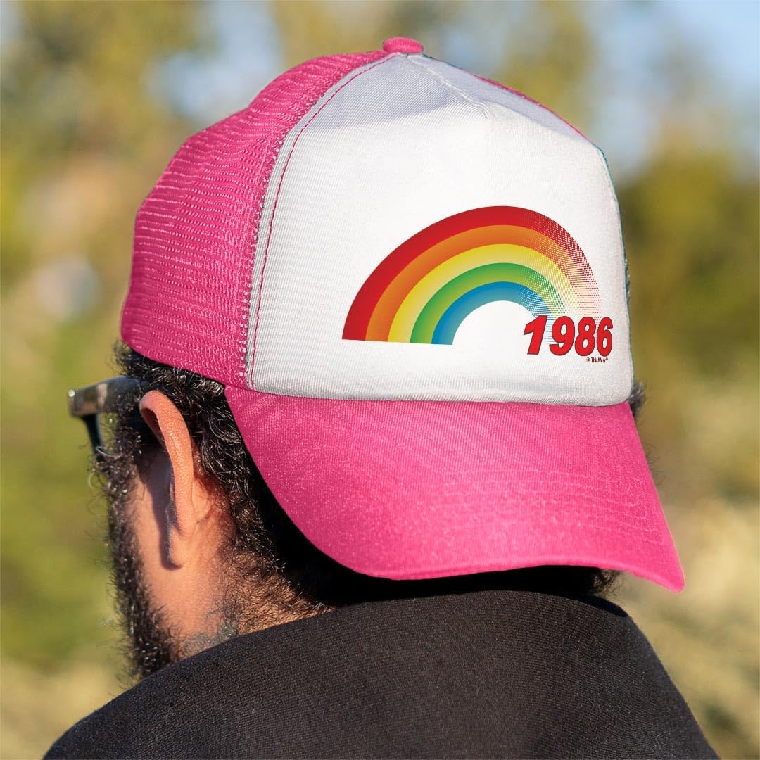 ThisWear Middle Aged Birthday Milestone Learning Rainbow Novelty Snapback Trucker Hat