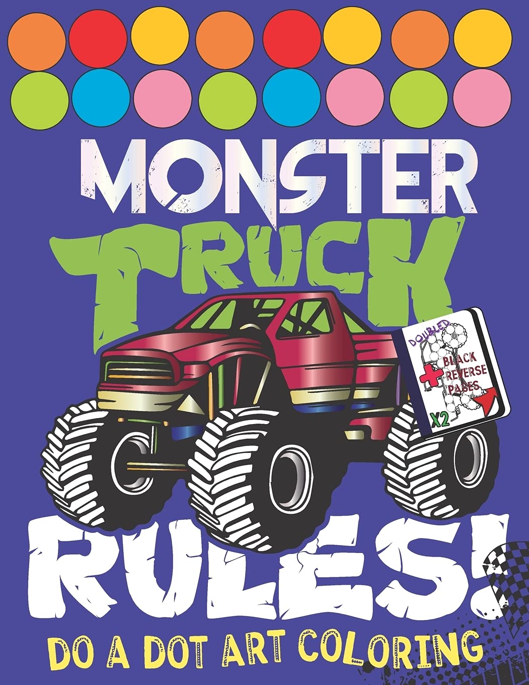 Mighty Trucks Do A Dot Art Monster Truck Rules Dot | Desertcart INDIA