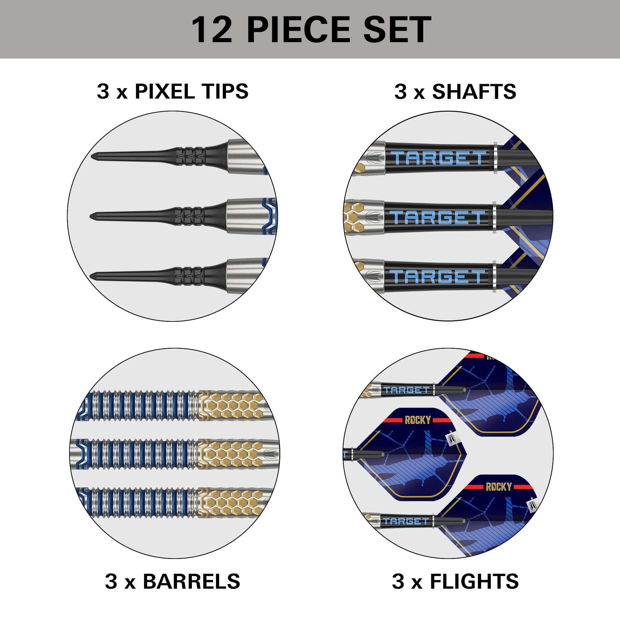 Amazon | TARGET Darts Josh Rock Gen 1 ソフトチップダーツ、90
