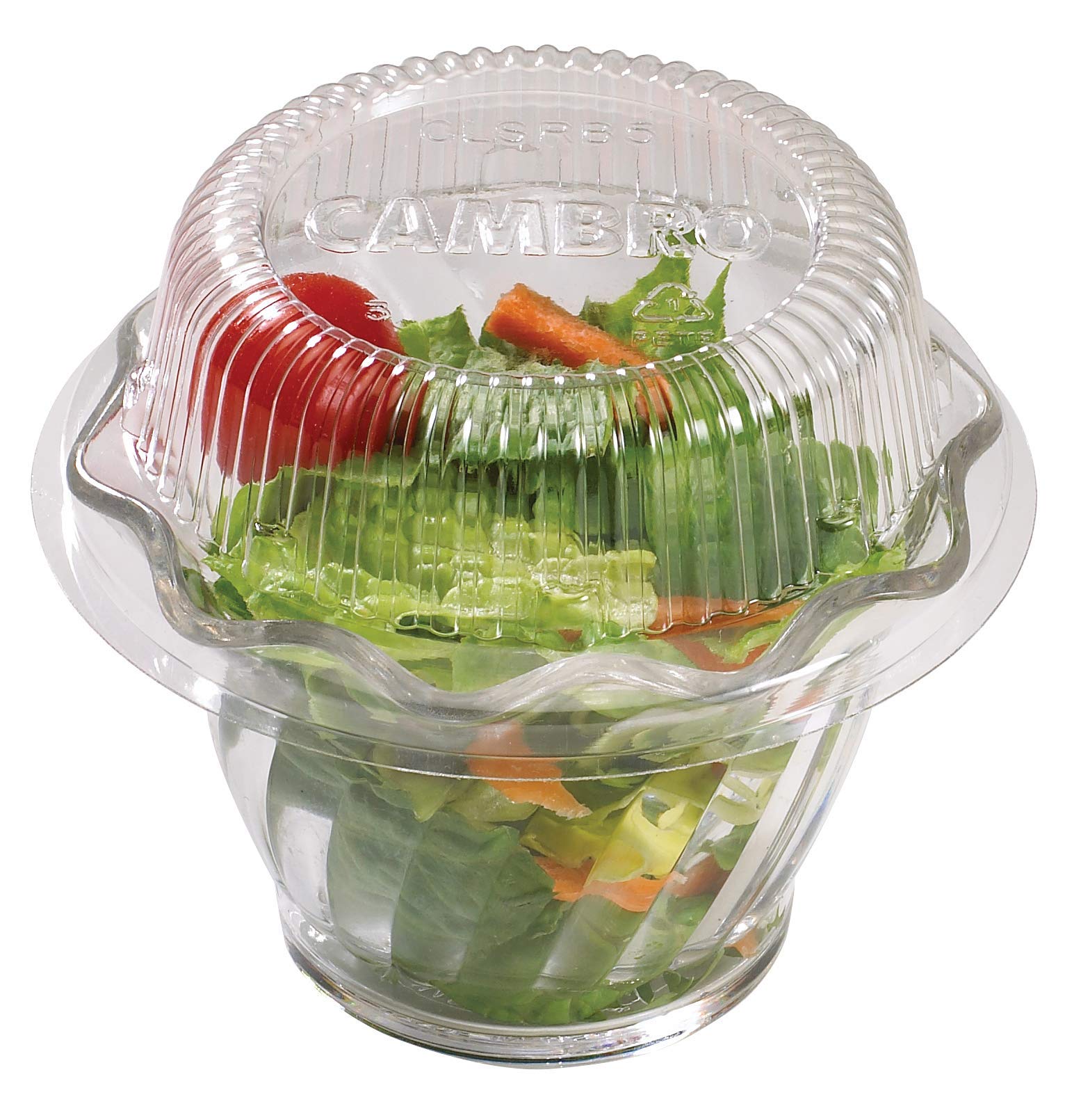 Couvercle jetable pour bols Cambro Swirl 140 ml en plastique translucide