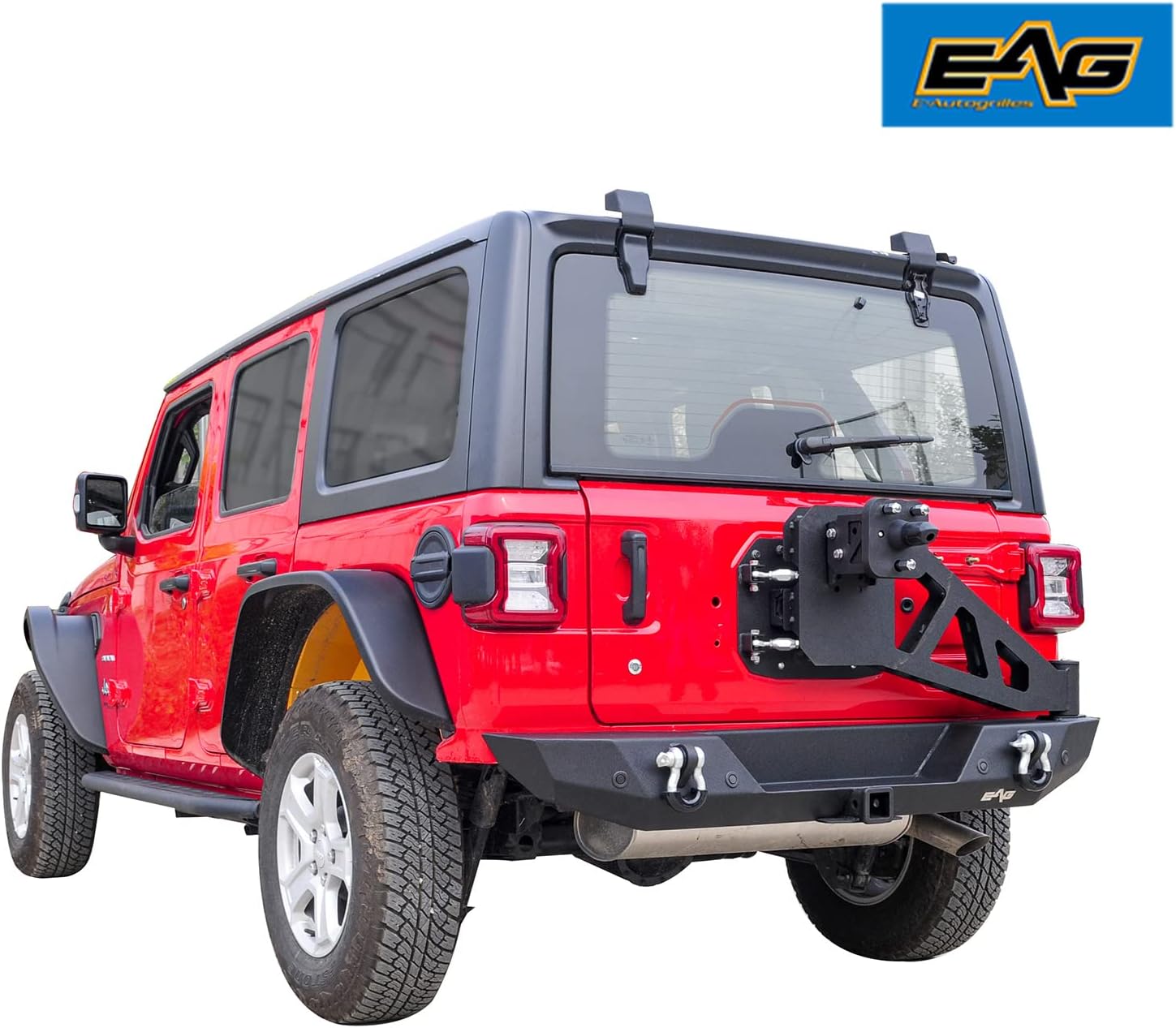 Buy EAG Rear Bumper with Spare Tire Carrier Swing Away Fit for 1822