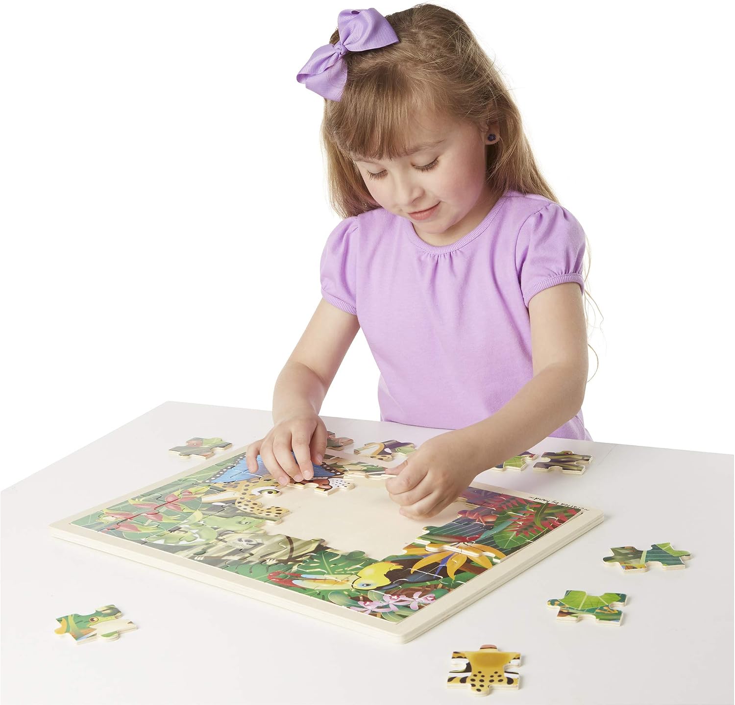 Melissa & Doug Jigsaw Bundle 48pc - Pirate & Rain Forest