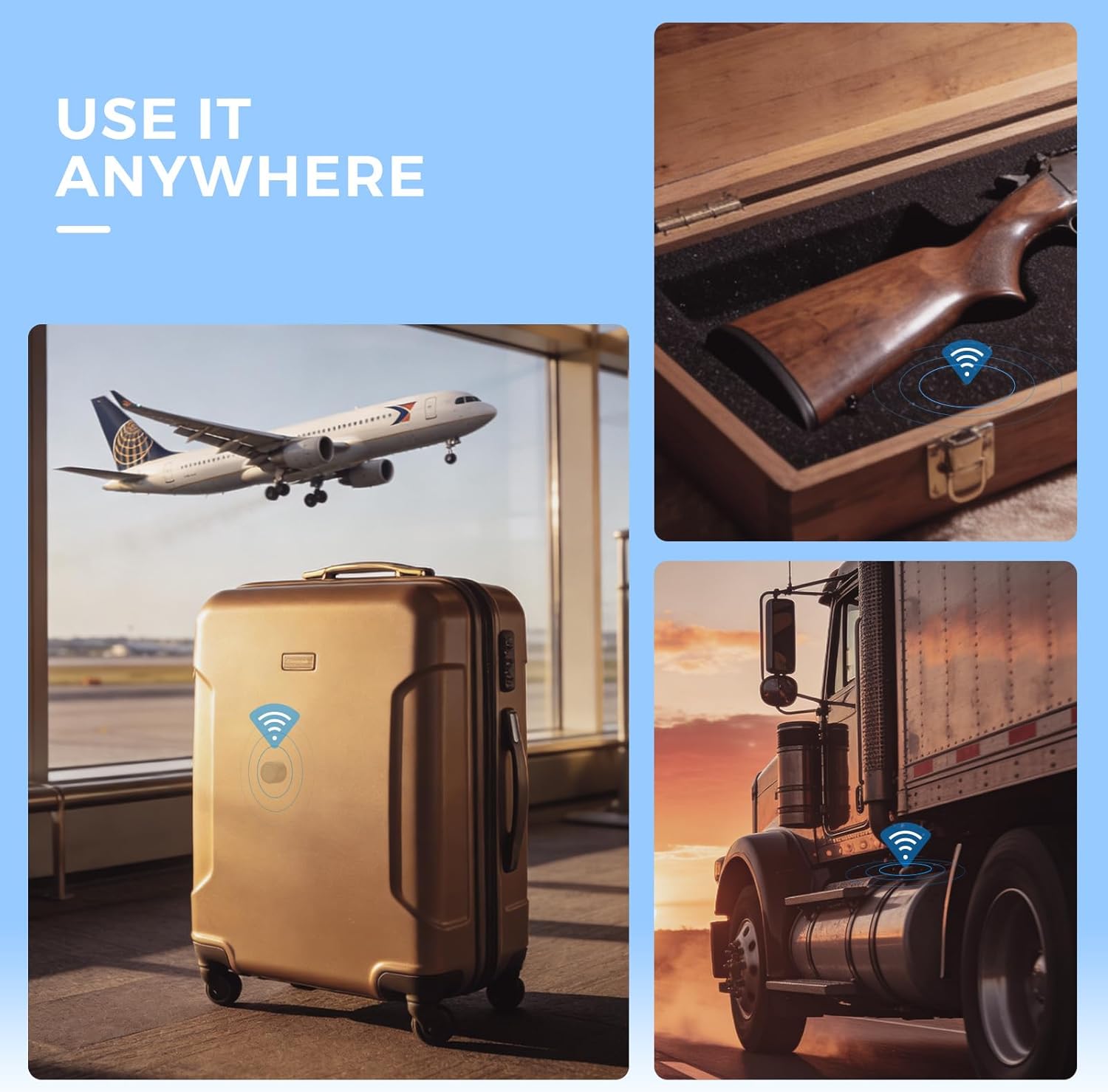 Upgraded AirTag Extended Battery Case with Batteries Included | Up to 10-Year Battery Life, 14X Capacity vs CR2032, Waterproof AirTag Holder, Battery Extender & CR2032 Replacement (4 Pack)