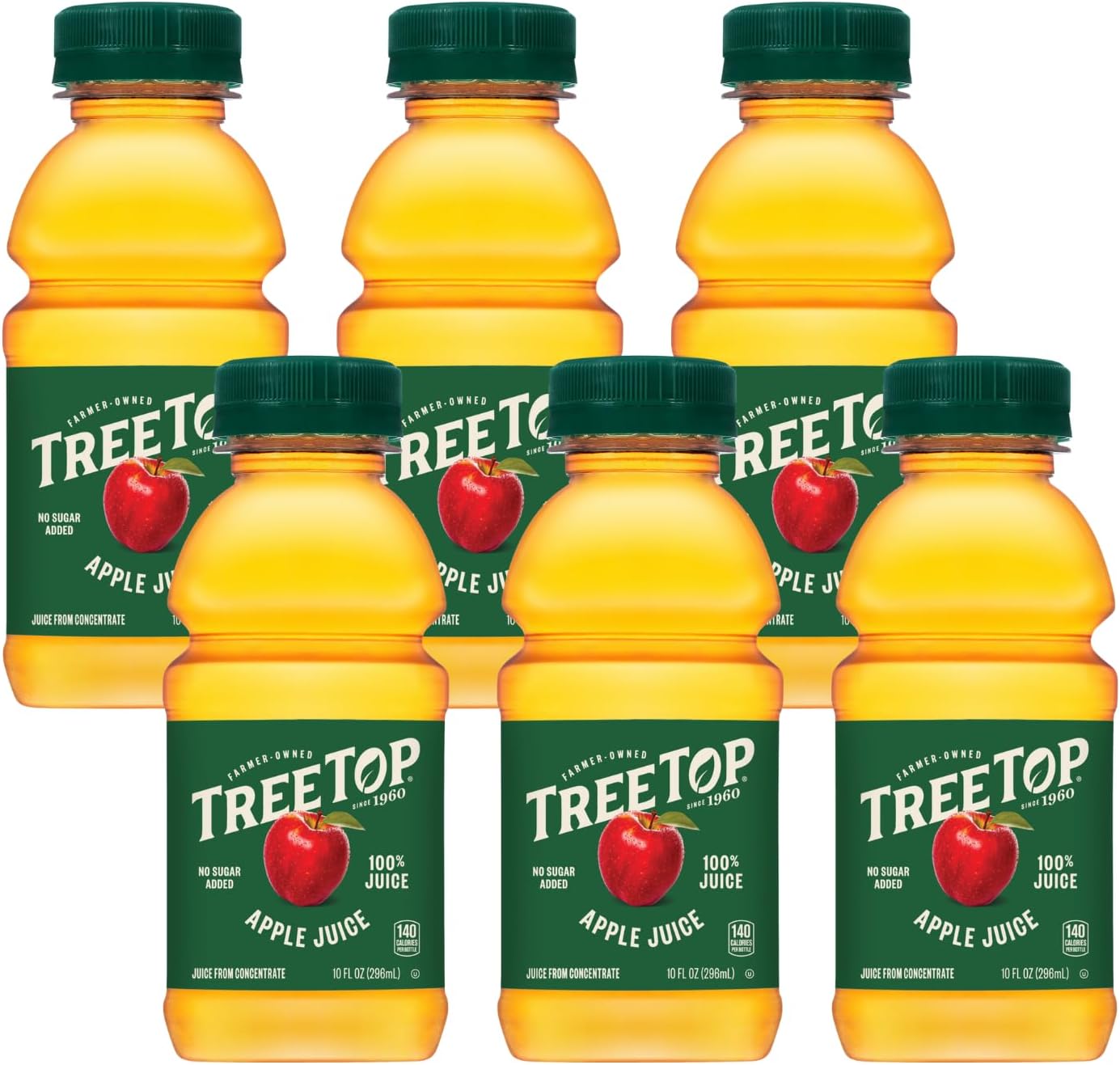 100% Apple Juice, 10 Fl oz. (Pack of 6)