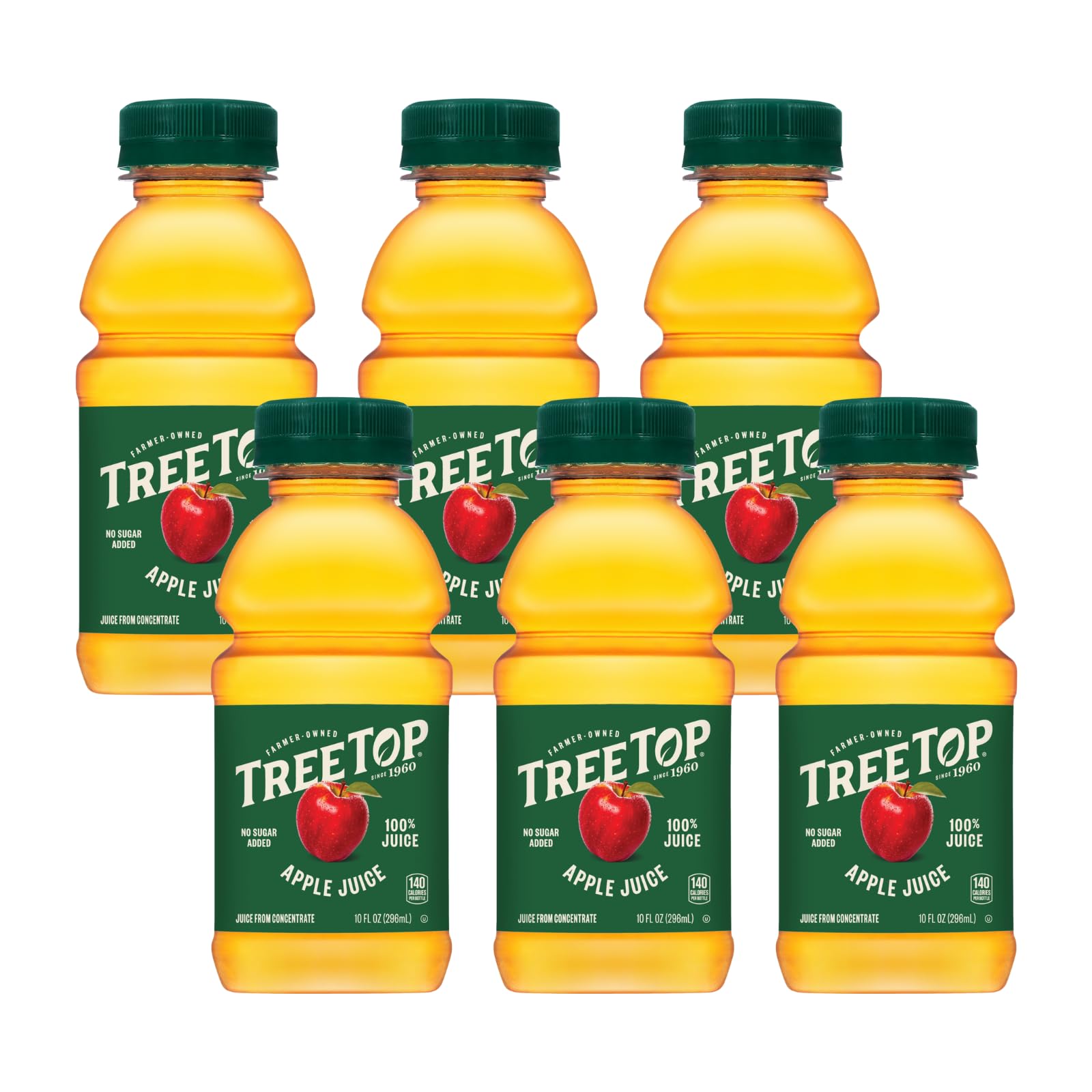 Tree Top 100% Apple Juice, 10 Fl oz. (Pack of 6)