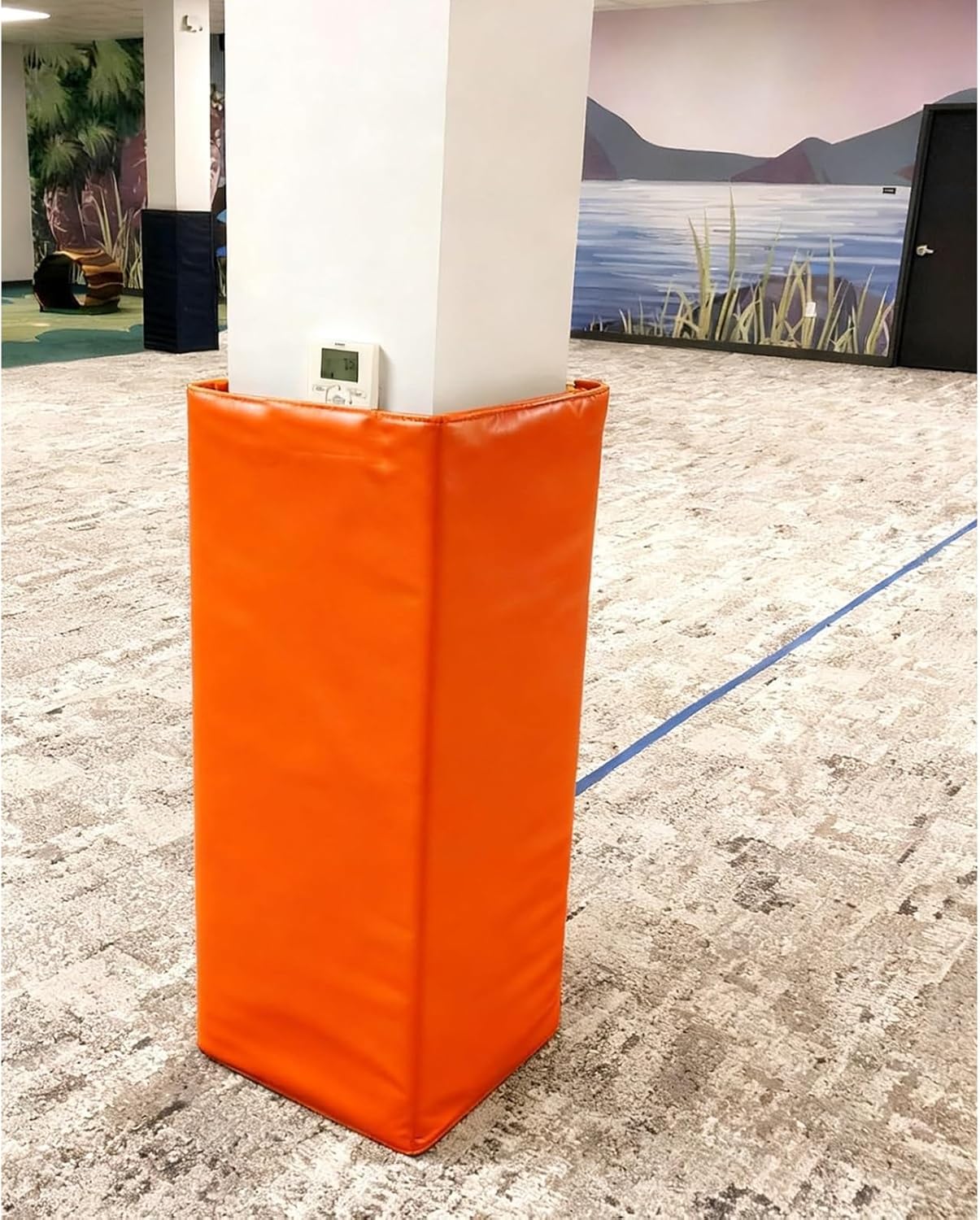 Square Pole Wrap Foam Basement Pole Tube Column Cover, Indoor Outdoor Basketball Goal Crash Pad, Garage Football Parking Lot Post Protector Cover