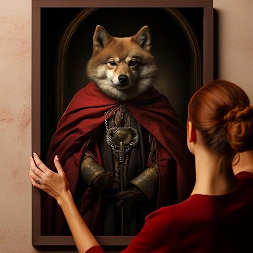 Miniatura 532 de Thuan Chow Chow Retrato de mascota con disfraz real de perro en un disfraz retrato de perro con vestimenta Retrato medieval de mascota retrato