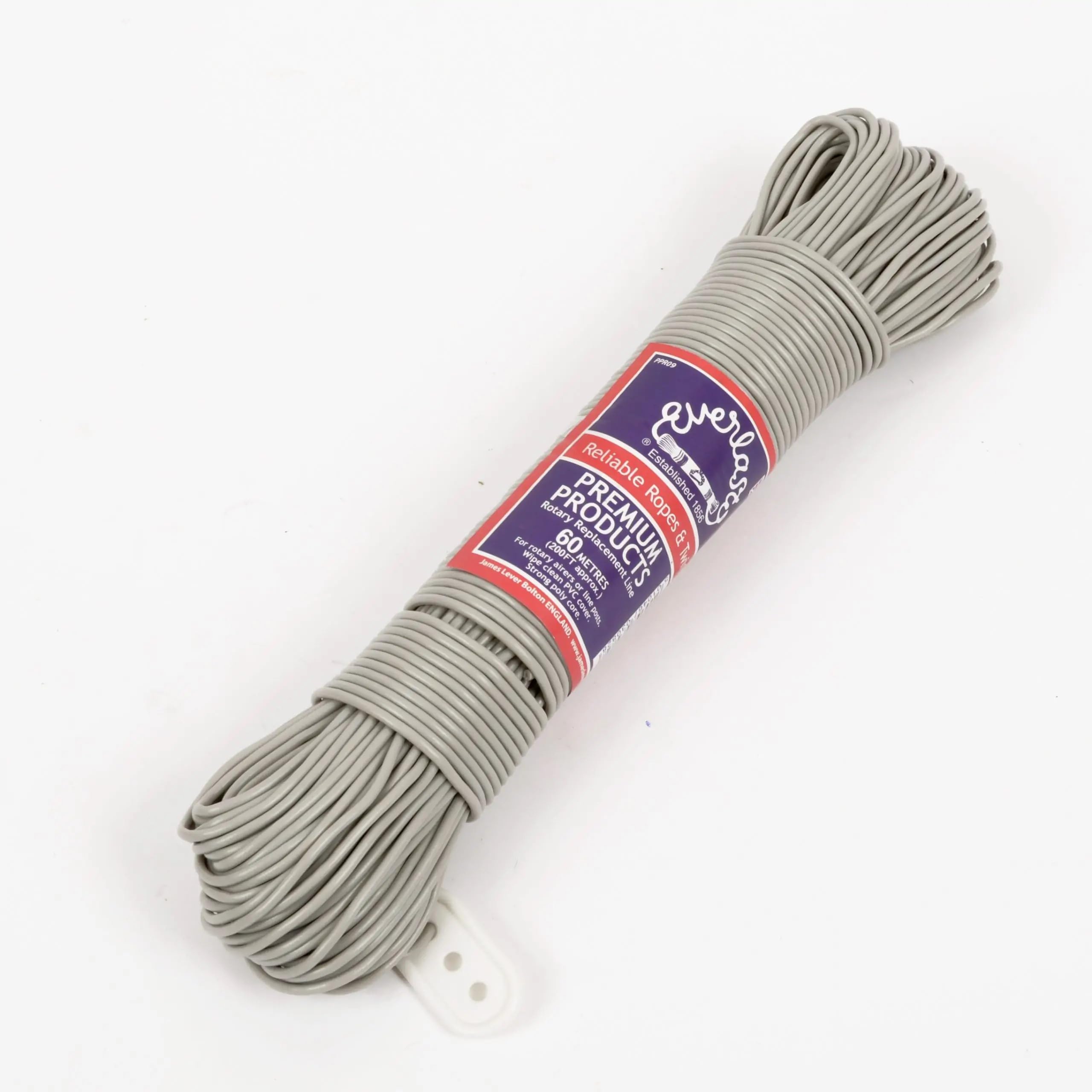 Everlasto Rotary Washing Line Replacement 60m Grey | Strong Outdoor Clothes Line | For Rotary Airers or Standard Use | UK Heritage Brand