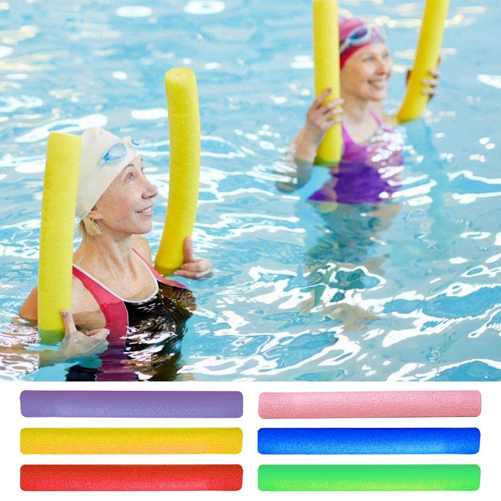 Schwimmnudel Poolnudel für Kinder, 29,5 Zoll, 1/6 Stück