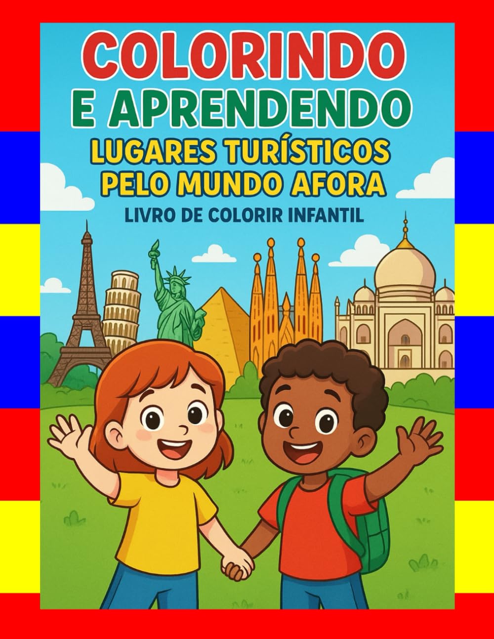 Colorindo e Aprendendo: Lugares Turísticos pelo Mundo Afora