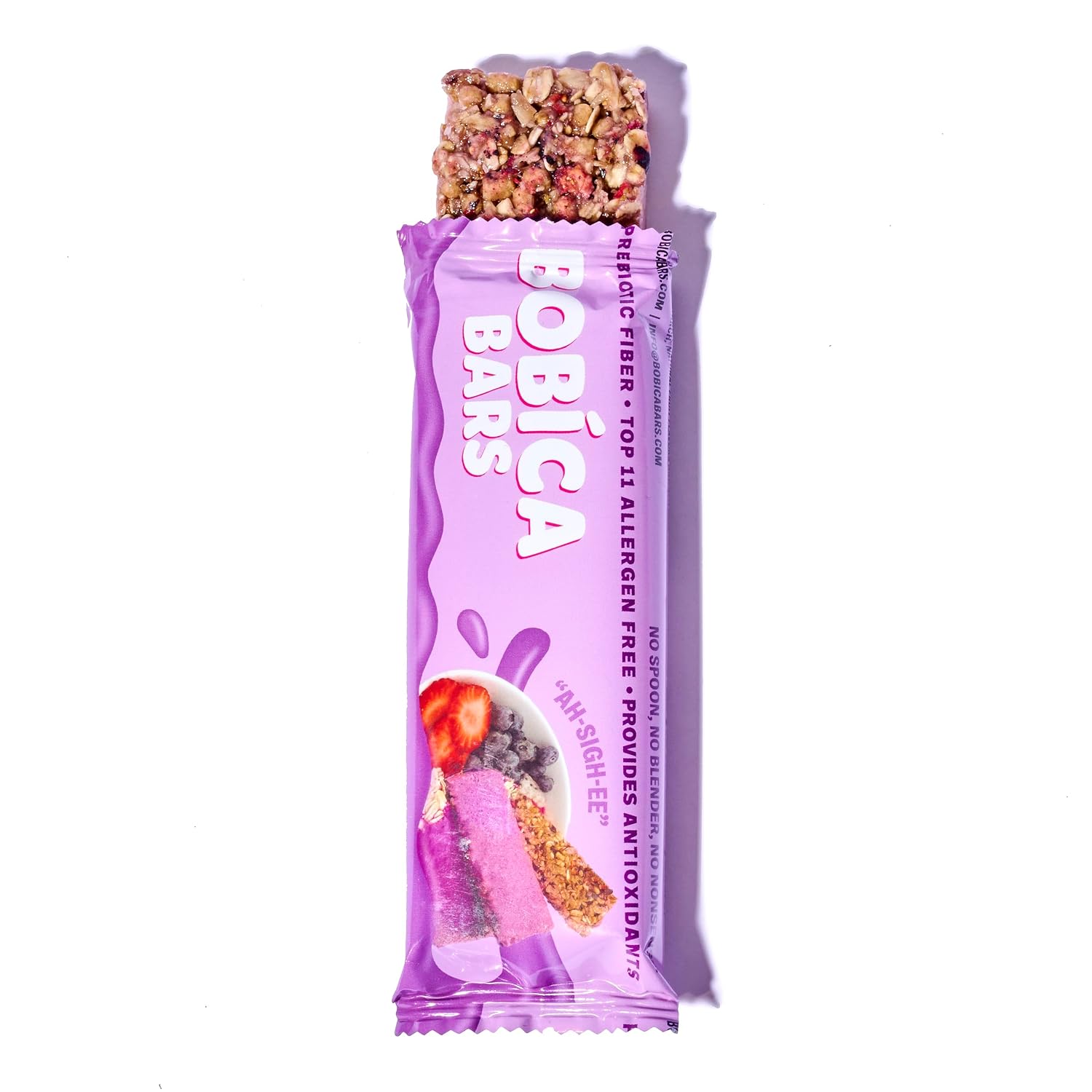Bobica Bars Gluten Free Acai Berry Glazed Granola Bars, Kosher, 6 Count image 2