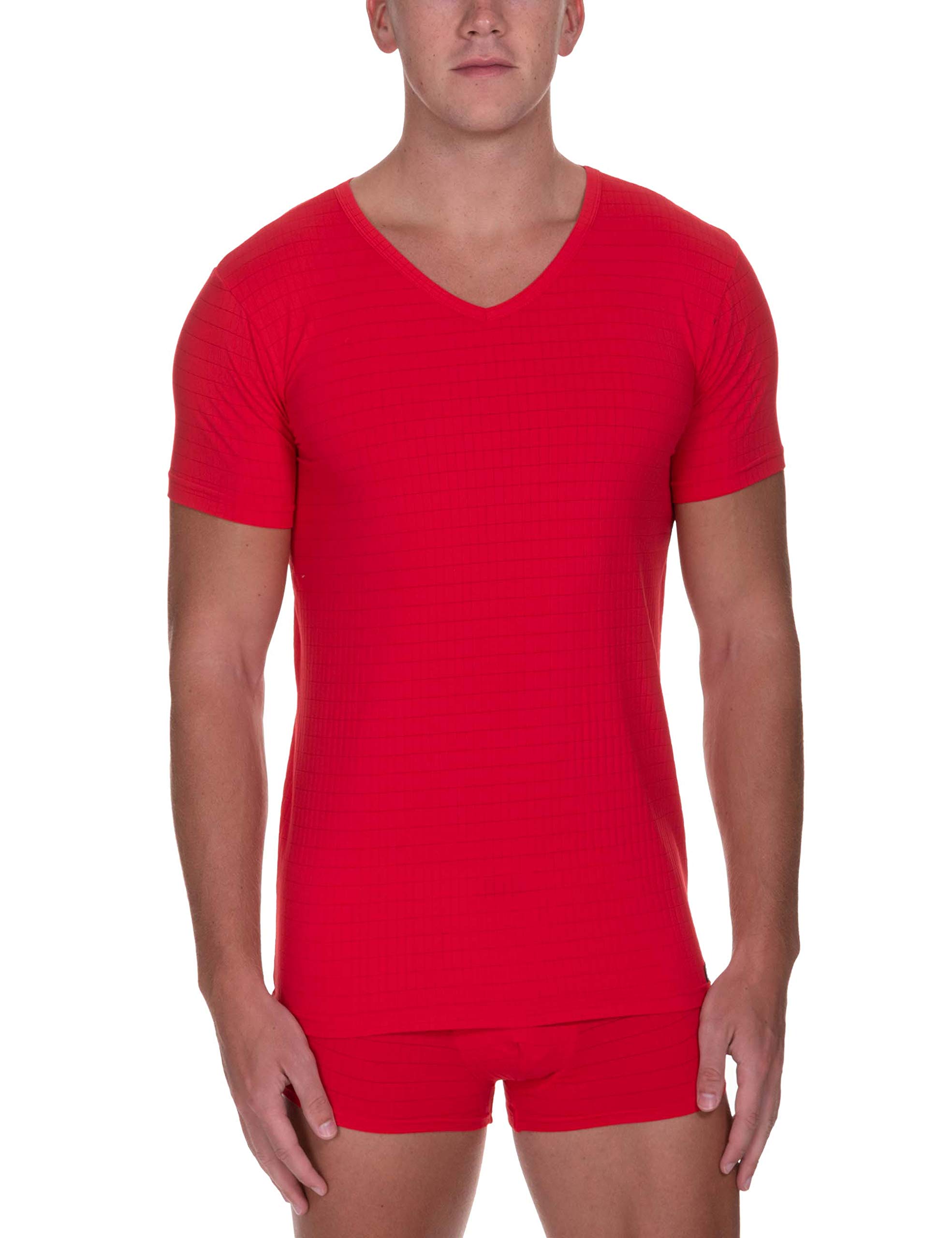 Bruno Banani Herren V-Shirt Check Line 2.0 Unterhemd