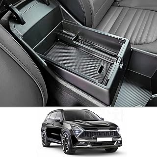 CDEFG Compatible with Kia Sportage NQ5 2022 2023 2024 2025 Centre Console Armrest Organiser Armrest Storage Box Glove Box Storage Car Centre Console Tray Interior Accessories