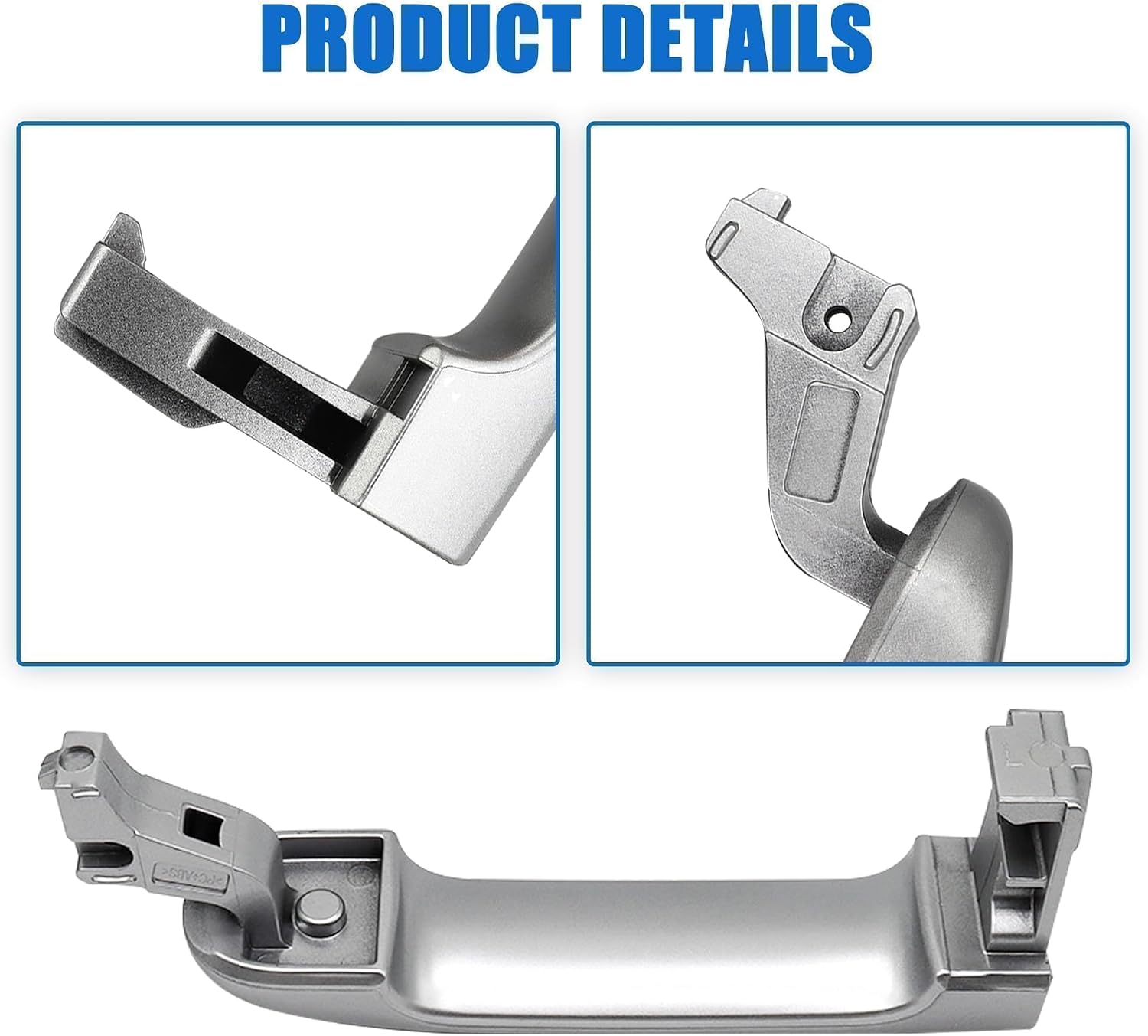 Door Handle with Keyhole Front Left Driver Side Exterior Door Handle Fit for Nissan Versa 2007-2011 for Nissan Tiida 2007-2012 Replace#82641EL12A N1310130(Silvery)