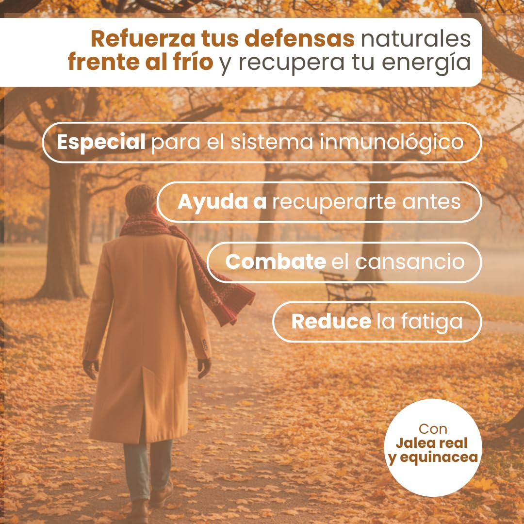 InmunoUp | Vitaminas para el Cansancio y Sistema Inmune Activo | Jalea Real + Propolis Puro + Shiitake + Equinacea Capsulas | Vitaminas Sistema Inmunologico Defensas Inmunitarias Adultos