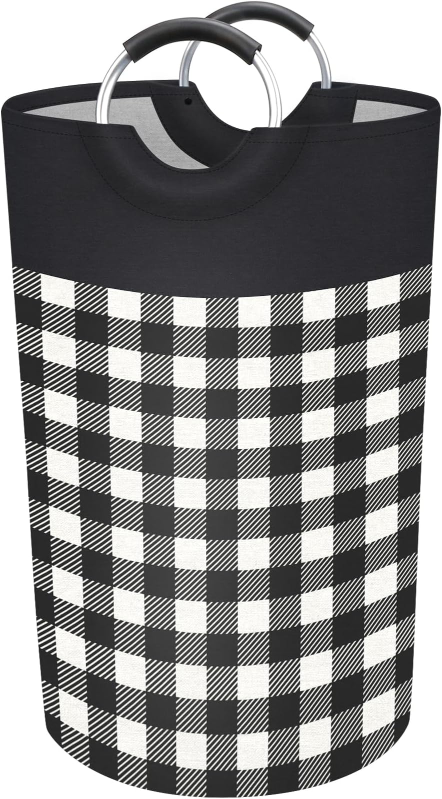 BlissTotes Laundry Basket, Laundry Hamper, Hampers for Laundry, Clothes Baskets Collapsible With Handles Waterproof For Bathroom Storage College Dorm, Family (Black, L)
