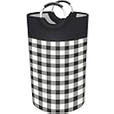 BlissTotes Laundry Basket, Laundry Hamper, Hampers for Laundry, Clothes Baskets Collapsible With Handles Waterproof For Bathroom Storage College Dorm, Family (Black, L)