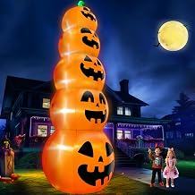 14 FT Giant Halloween Inflatable Stacked Pumpkins Outdoor Decoration