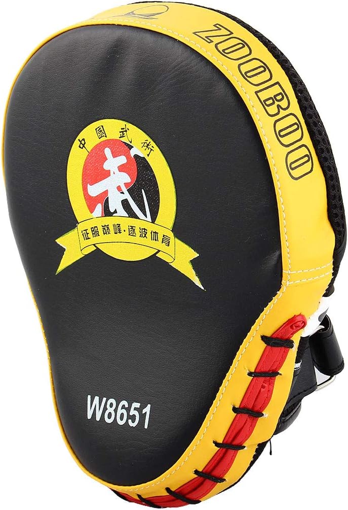 MMA Boxing Training Glove Punching Mitt Target Focus Pads Thai Strike Kick Pair Yellow (id: 3e3 f26 ee6 3bf 4cc