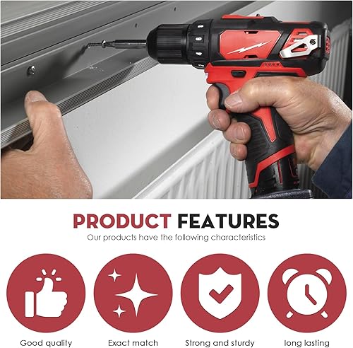 Miniatura 4 de 42-77-0400 2460-20 18 In Rotary Tool Collet Fits for Milwaukee M12 Silver Color (2)