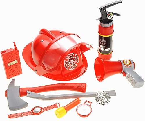 Miniatura 9 de PowerTRC Fireman Gear - Set de juego para niños con casco y accesorios  Divertido juego de disfraz para niños a partir de 3 años  Gran regalo para