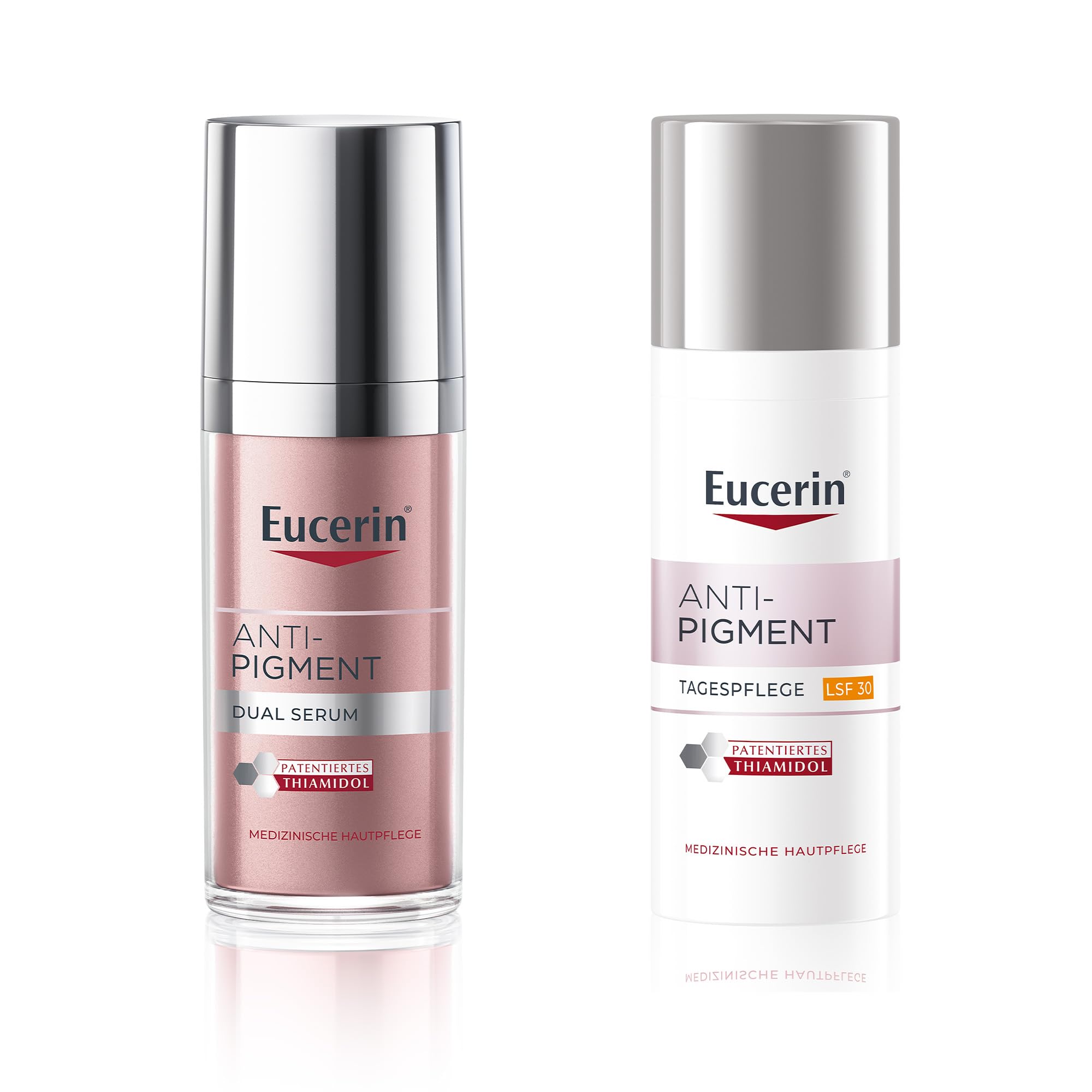 Eucerin Anti Pigment Gesichtspflege-Set, Serum & Tagespflege mit LSF 30 | Gesichtsserum mit Thiamidol und Hyaluronsäure & Gesichtscreme mit Thiamidol gegen Pigmentflecken für einen ebenmäßigen Teint