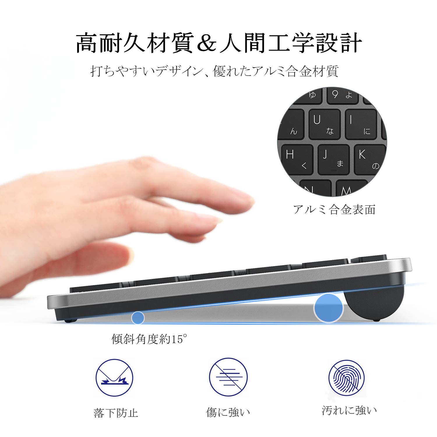 Amazon.co.jp: seenda ワイヤレスキーボード Bluetooth MacBook/iMac 