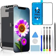 Brinonac Screen Replacement for iPhone 12 Pro Max - 6.7 Inch Full HD LCD Display, Touch Digitizer Assembly Kit with Repair Tools and Tempered Glass Protector