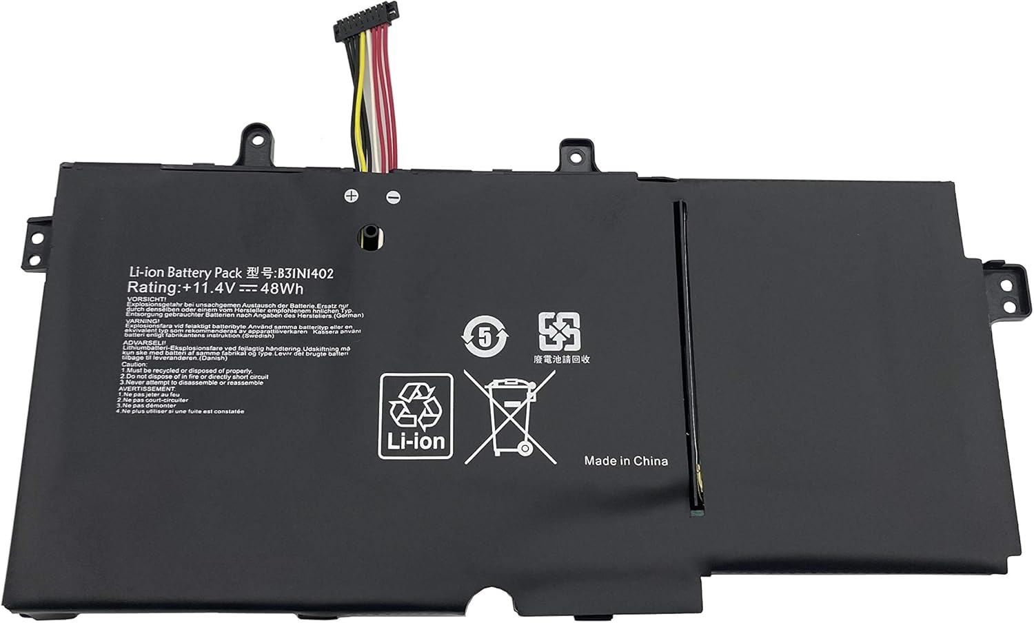 Batería para Laptop ENHONGFENG 11.4V 48Wh Reemplazo Asus Q551