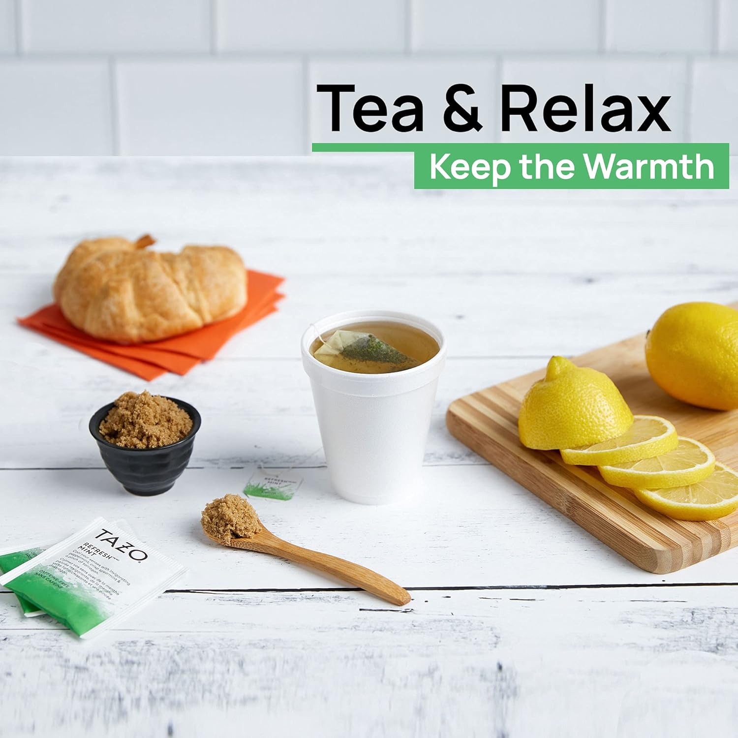 Shop Square 8 Oz Disposable Foam Cups (100 Pack), White Foam Insulates Hot & Cold Beverages, Made in the USA, To-Go Cups - for Coffee, Tea, Hot Cocoa, Soup, Broth, Smoothie, Soda, Juice - Image 6