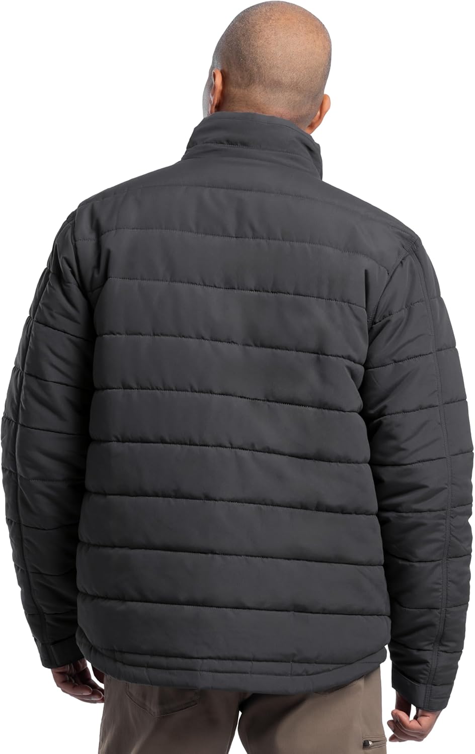 ATG mens Mock Neck Quilted Jacket - Image 2
