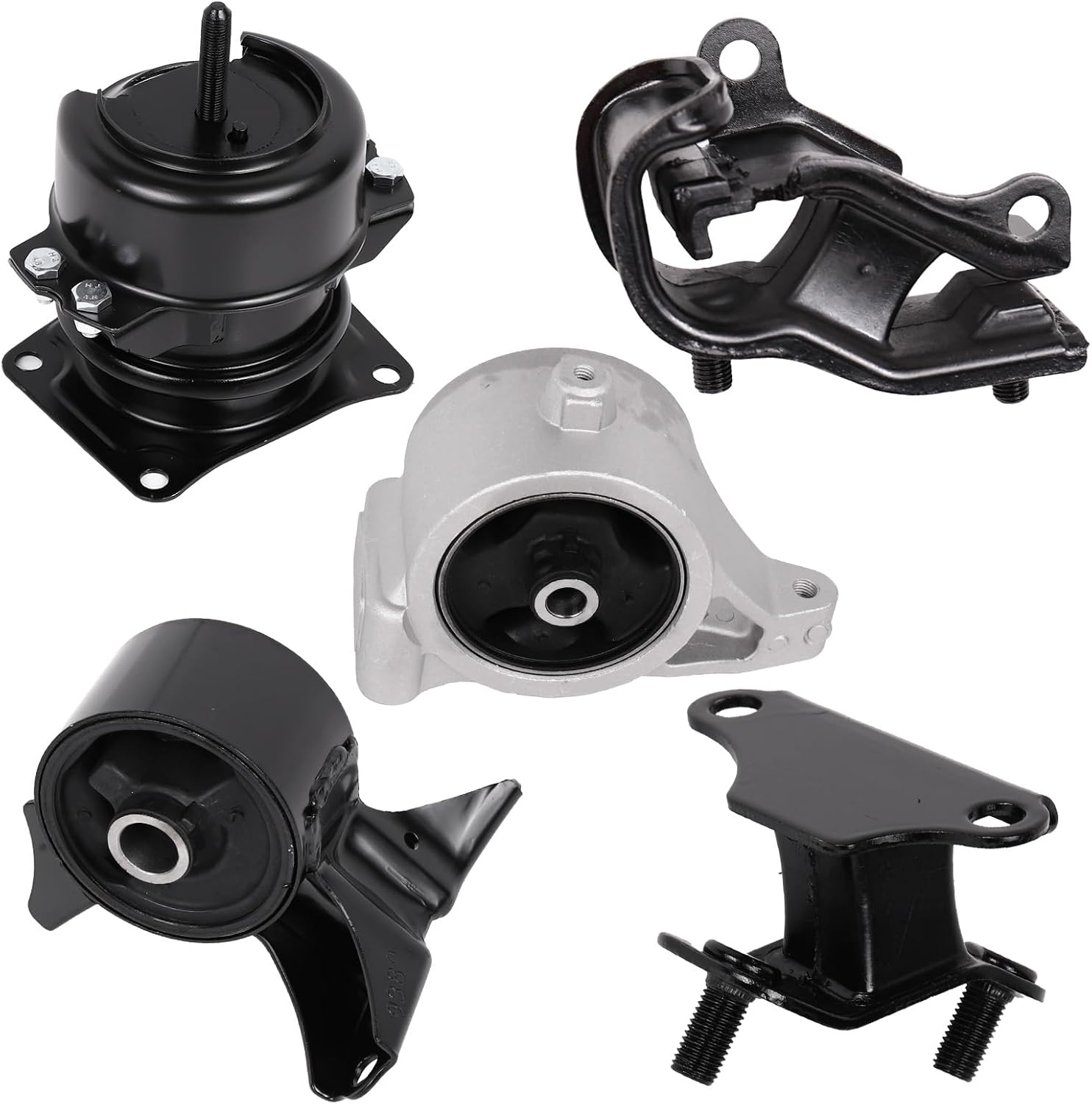 5 Pcs Engine Motor Mount and Transmission Mount Set Compatible with Acura MDX 2001 2002 3.5L,for Honda Pilot 2003-2006 3.5L Replace OE# A4519HY A4551 A4523 A6582 A6579