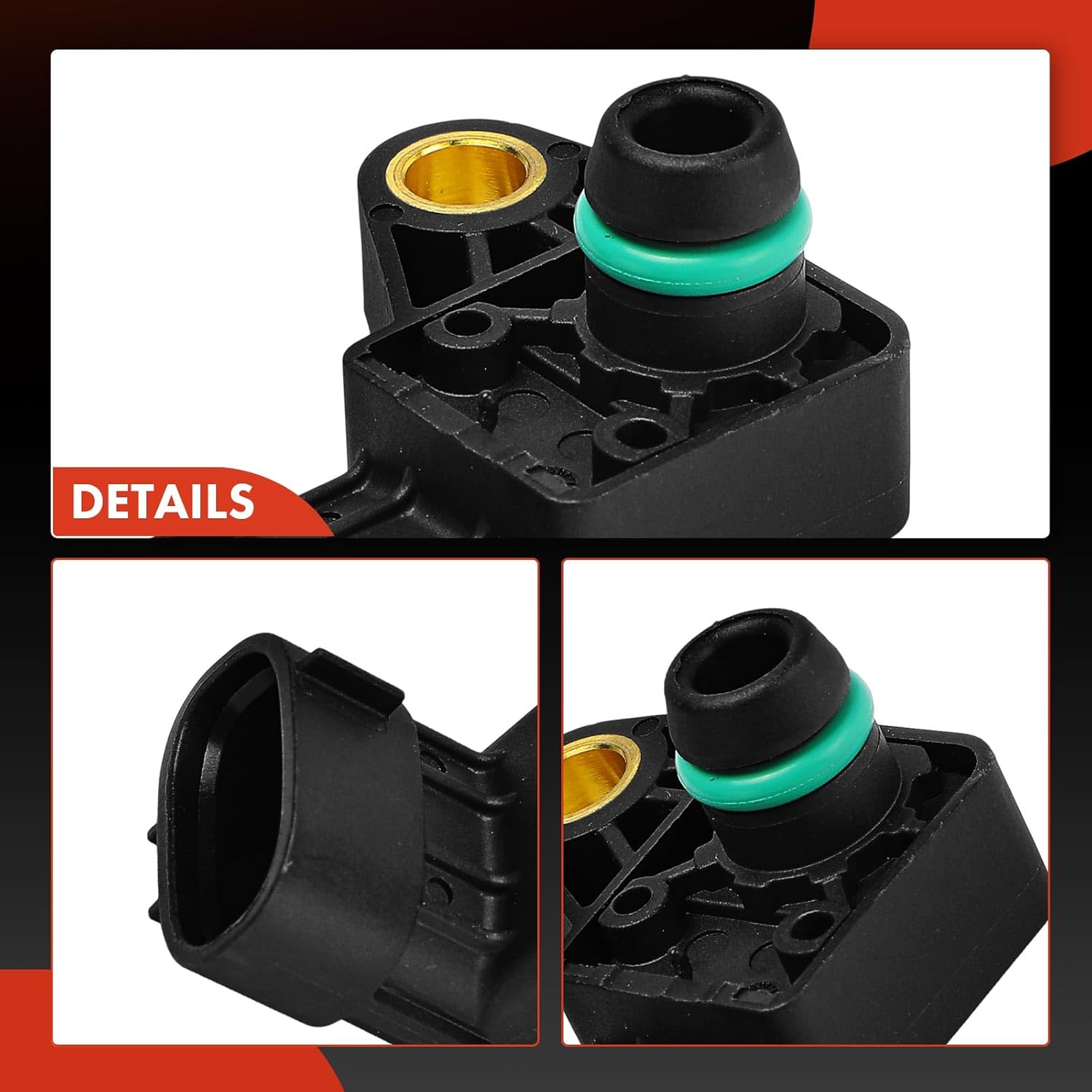 A-Premium Turbocharger Boost Sensor [3 Pins] Compatible with Honda Civic 2017 2018 2019, 2.0L