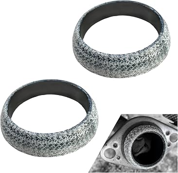 ID 65mm Car Exhaust Gasket, Leakproof Graphite Exhaust Gaskets Seal Muffler Ring, Heat-Resistant Downpipe Manifold Donut Gasket for 2-1/2 inch Pipes, Car Accessories 45mm