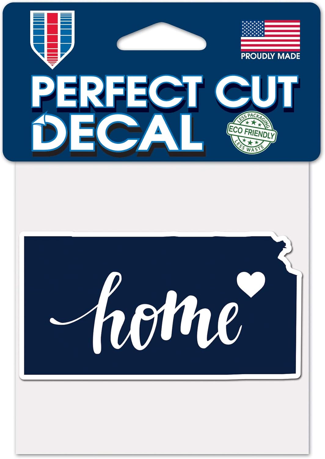 WinCraft Destination Kansas State/Kansas Perfect Cut Color Decal 4" x 4"State/Kansas Perfect Cut Color Decal 4" x 4", Multi, NA