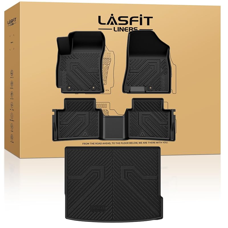 Tapetes automotivos em TPE para Hyundai Kona a gasolina 2024–2027 LASFIT, conjunto com 4 peças
