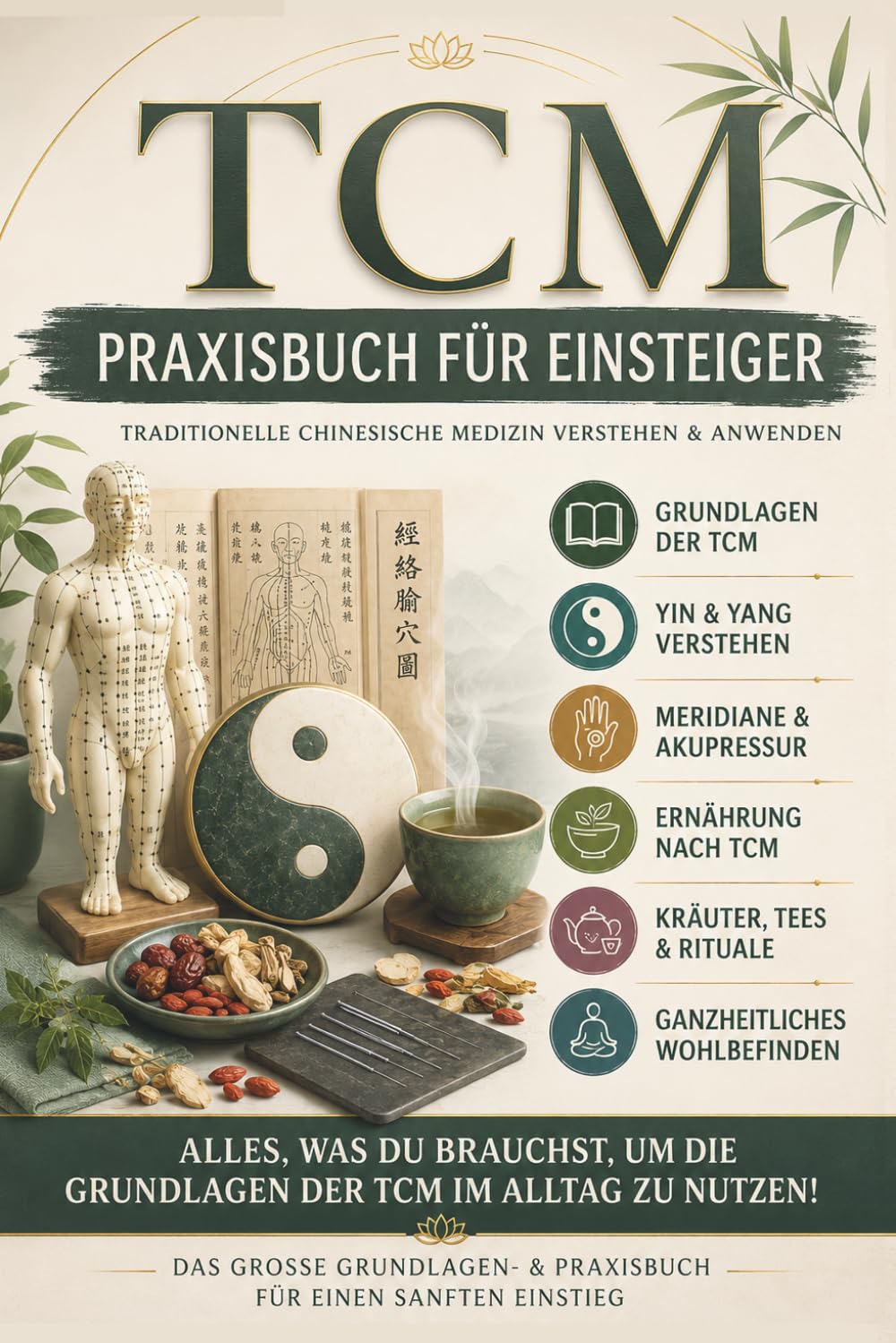 TCM Traditionelle Chinesische Medizin Praxisbuch sofort anwenden & alles über Diagnose Heilung Rezepte Ernährung Organuhr Wechseljahre