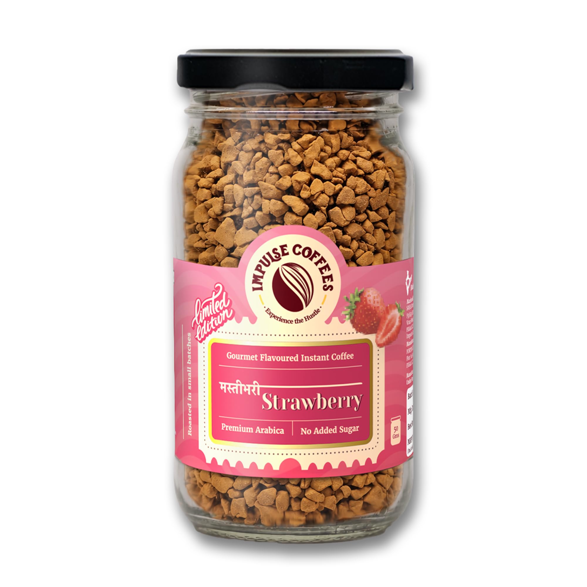 Impulse Coffees Masti Bhari Strawberry Premium Instant Coffee Powder | Morning Starter | Strawberry Flavoured Coffee Powder |Made Of Arabica Coffee Beans| Ideal Coffee Premix |Hot & Cold Coffee| 50 Gm-image-31