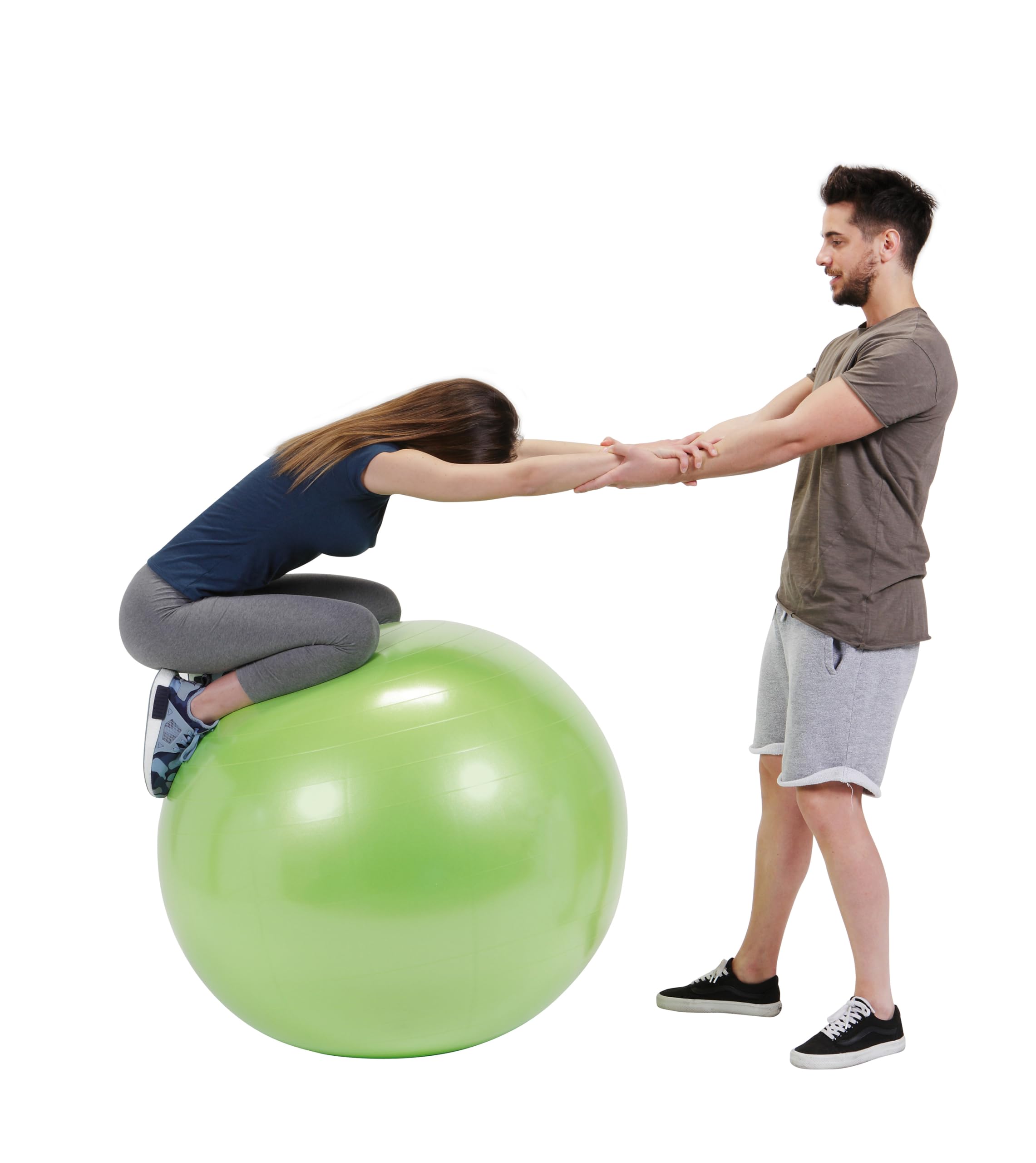 GYMNIC Physio Plus Palla gonfiabile antiscoppio per fisioterapia e riabilitazione, ideale per esercizi di equilibrio, coordinazione e attività di gruppo