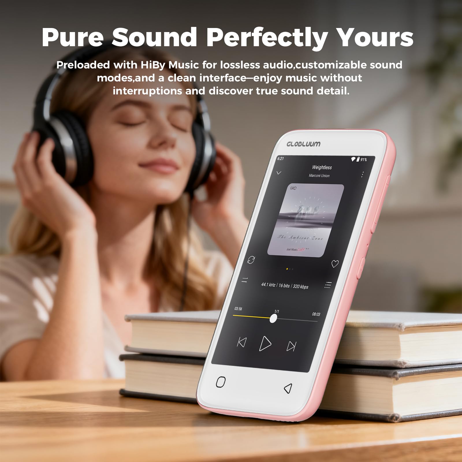 Lecteur MP3 Bluetooth WiFi, Spotify Compatible, Lecteur Musique 32 Go