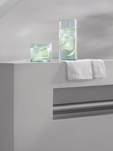 Miniatura 5 de LSA International Canopy - Vasos bajos de 9 onzas, juego de 4, cristalería de lujo y elegante de vidrio reciclado con base abovedada